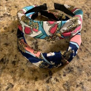 New 2 set knot silk turban headband
